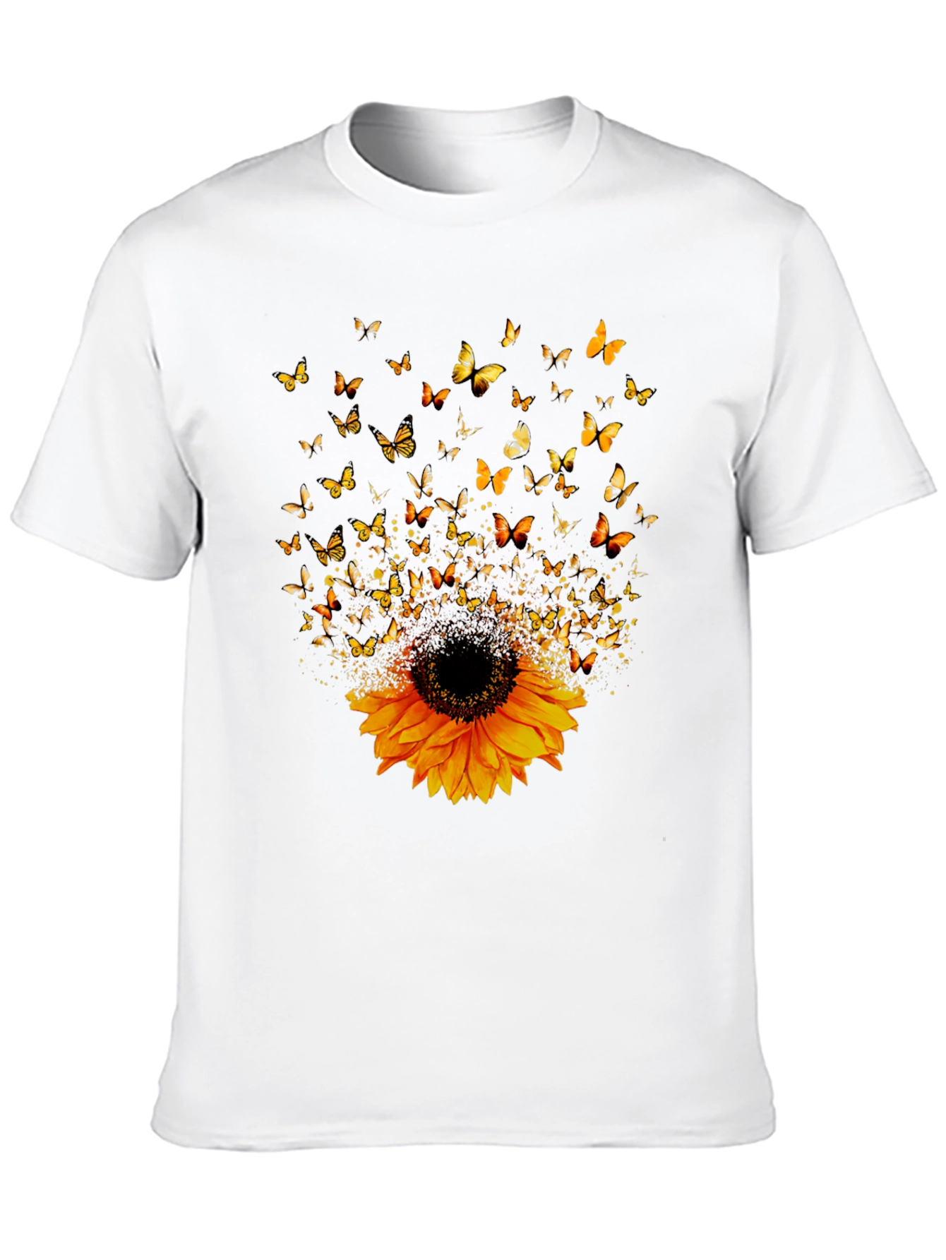 Sunflower & Butterfly Graphic Tee
