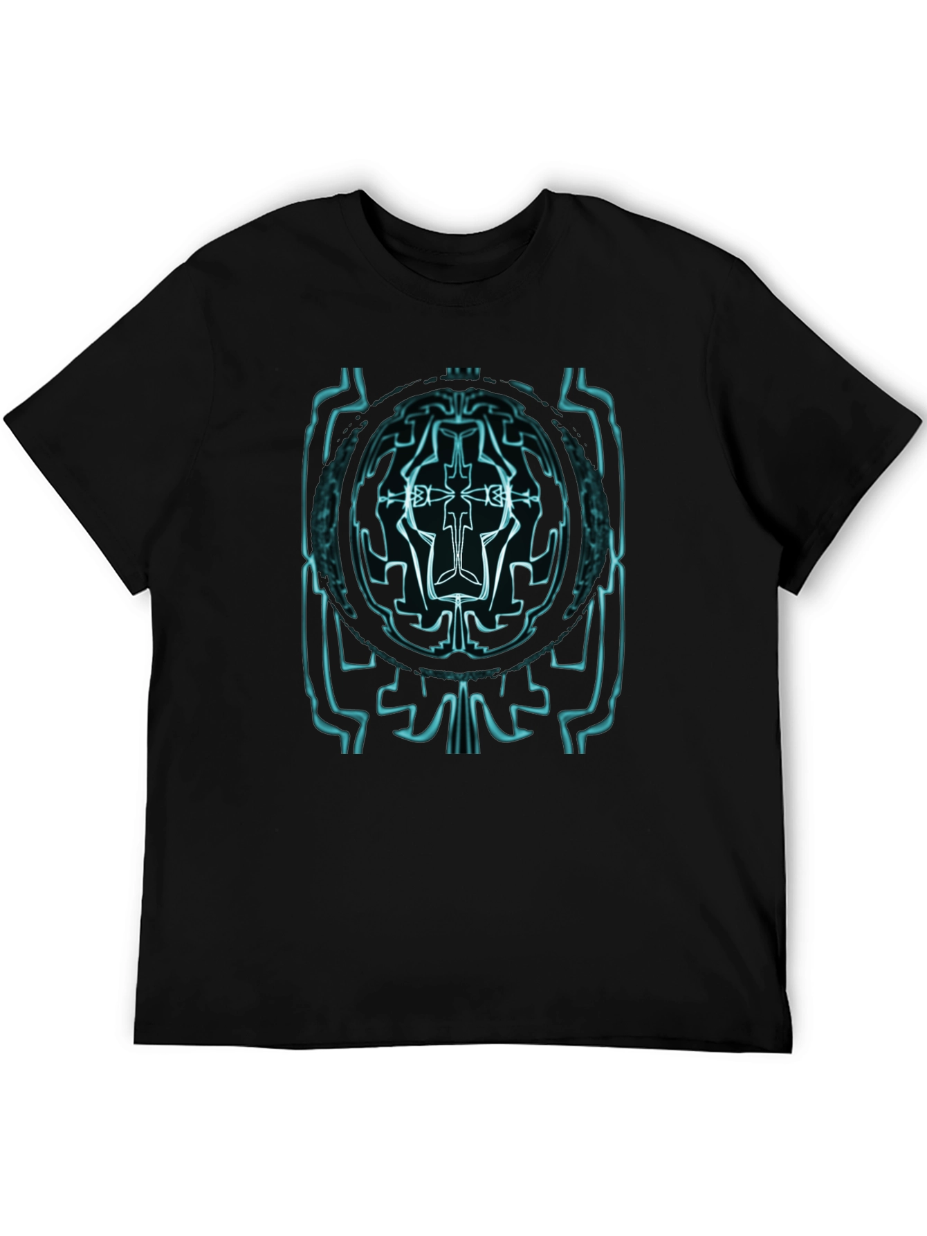 Cybernetic Glyph Graphic Tee - Black