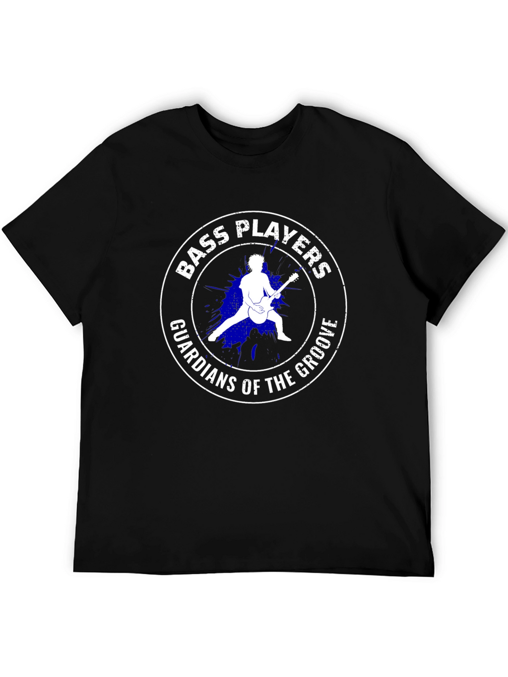 Bass Players Guardians of the Groove Black T-Shirt
