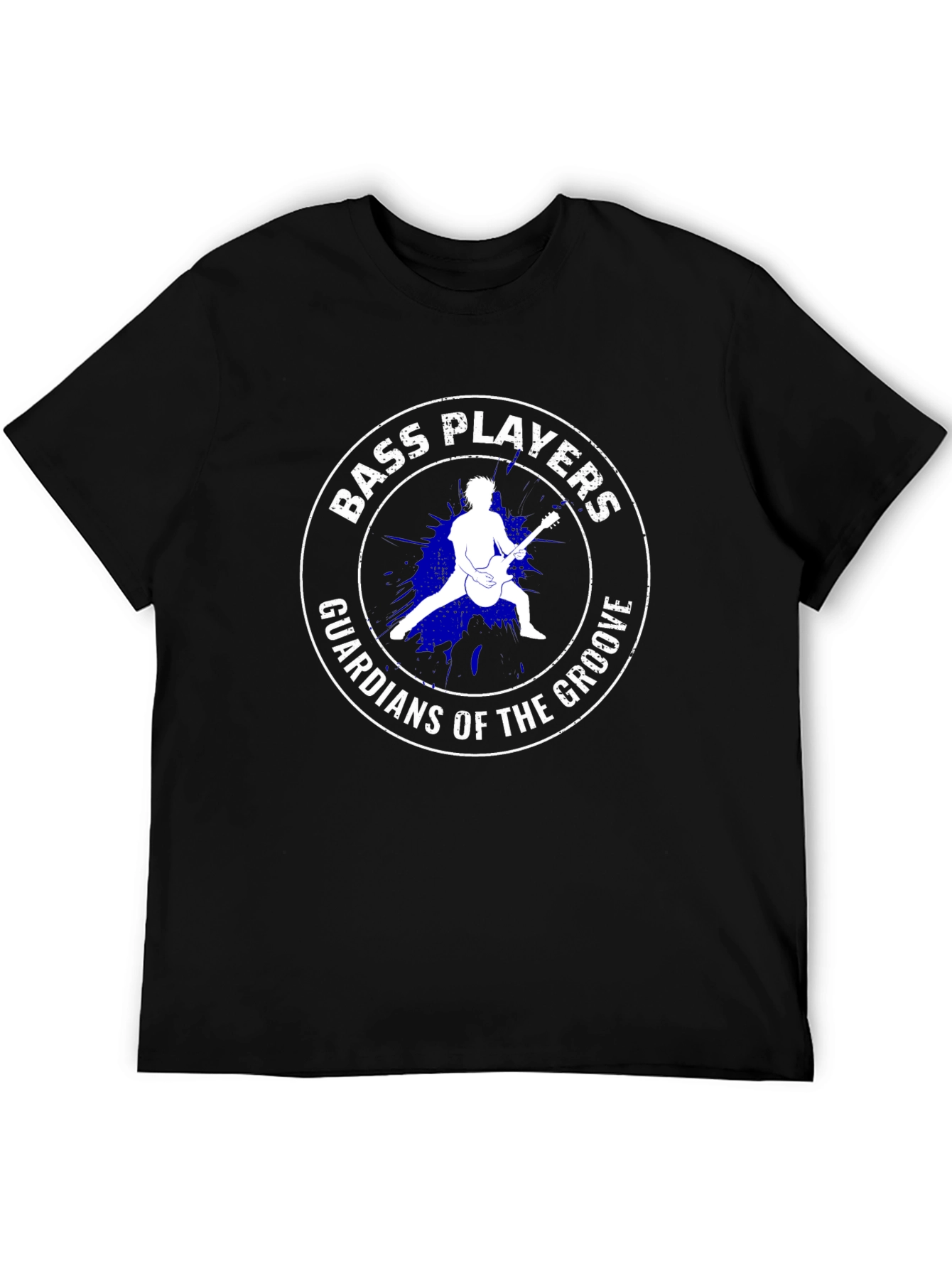 Bass Players Guardians of the Groove Black T-Shirt