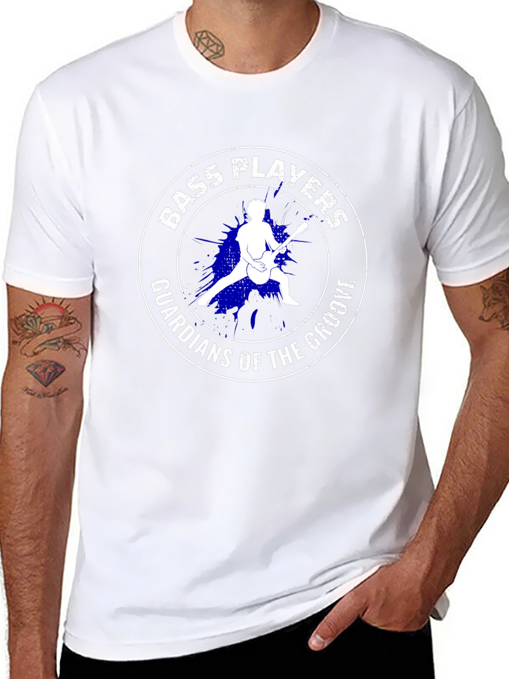 Bass Players Guardians of the Groove Black T-Shirt