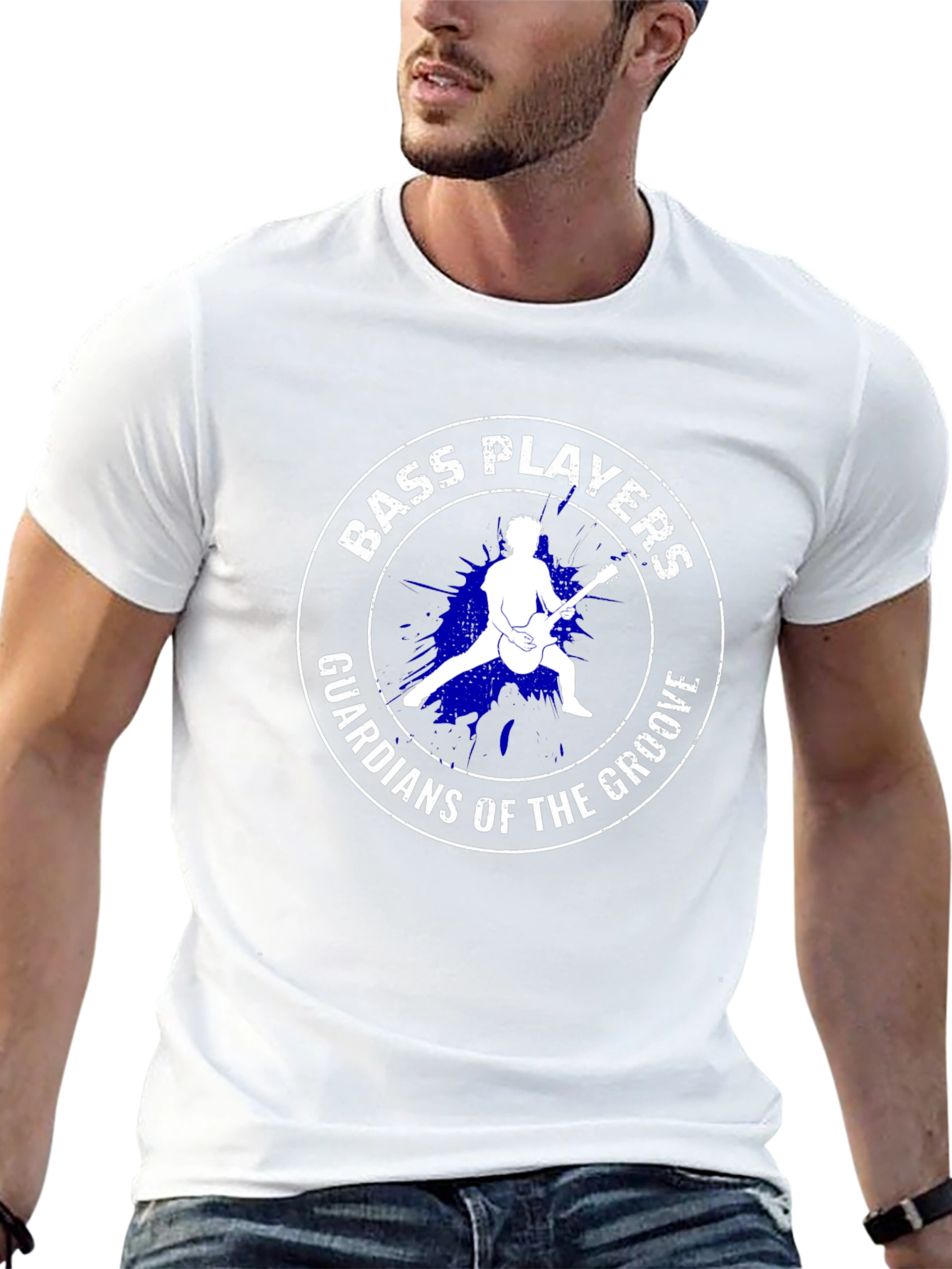 Bass Players Guardians of the Groove Black T-Shirt