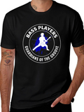Bass Players Guardians of the Groove Black T-Shirt