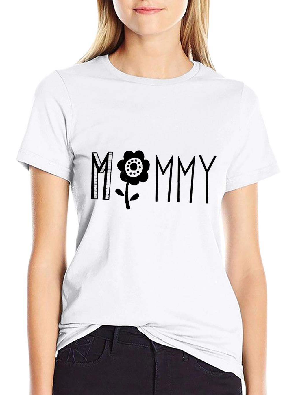 Mommy Graphic T-Shirt - Black Casual Tee