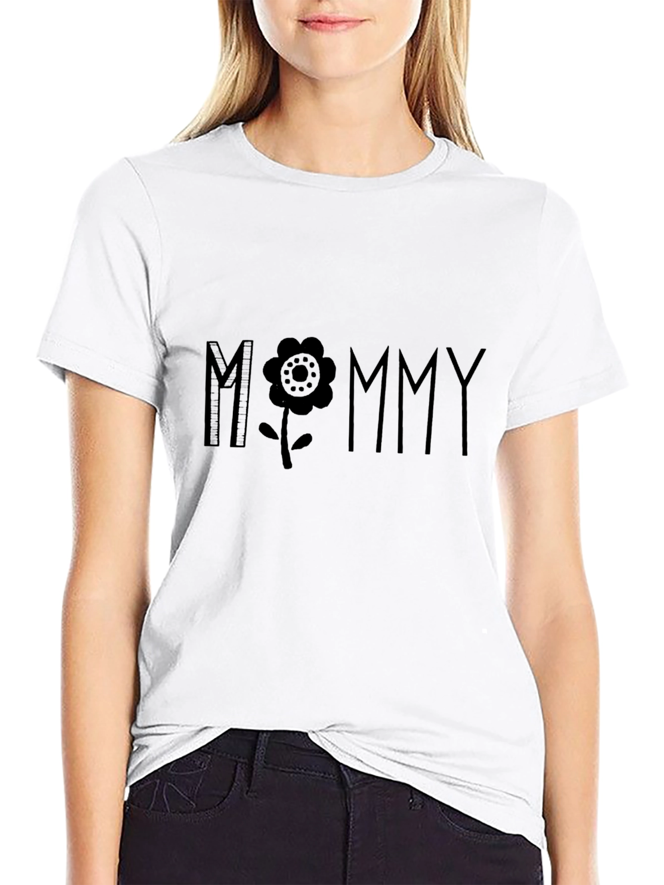 Mommy Graphic T-Shirt - Black Casual Tee