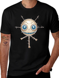 Spooky Cartoon Character Black T-Shirt