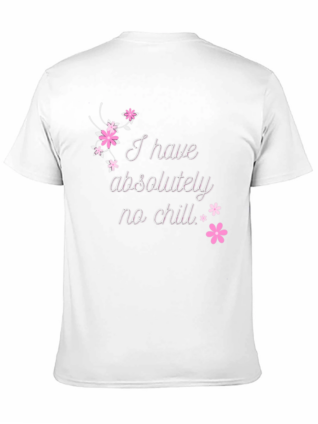 Funny No Chill Graphic Tee - Casual Black T-Shirt