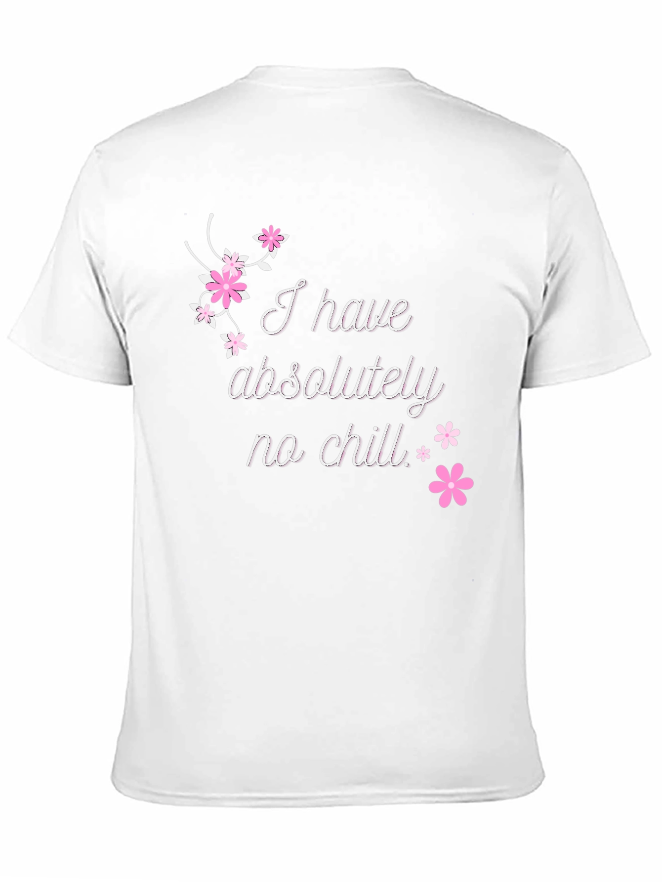 Funny No Chill Graphic Tee - Casual Black T-Shirt