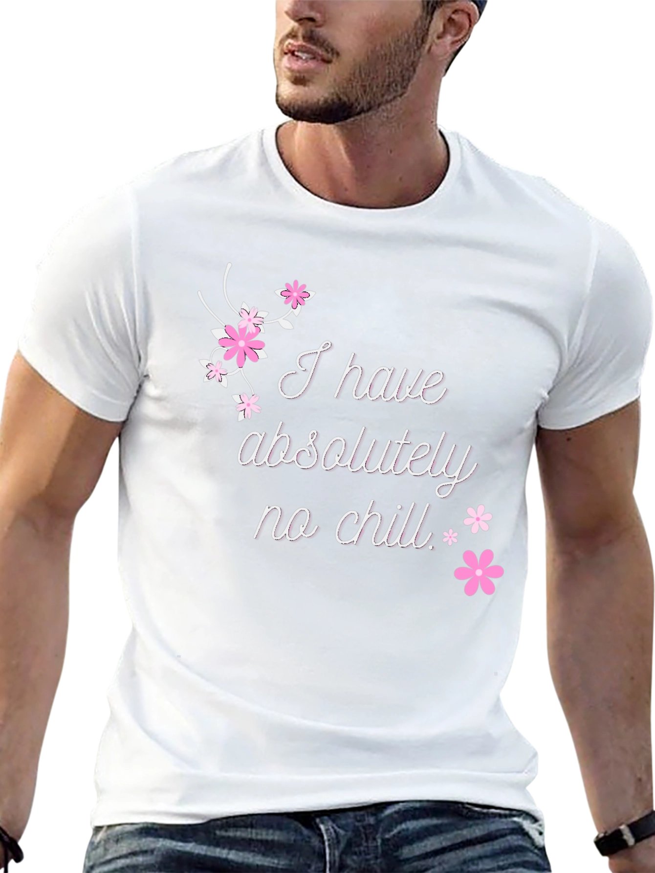Funny No Chill Graphic Tee - Casual Black T-Shirt
