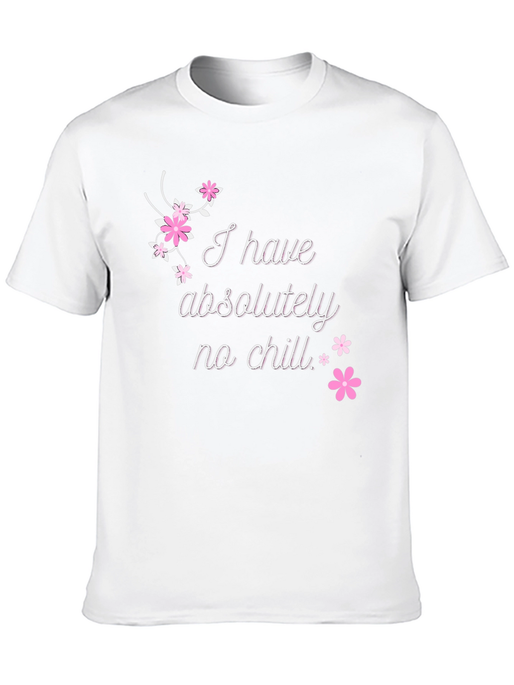 Funny No Chill Graphic Tee - Casual Black T-Shirt