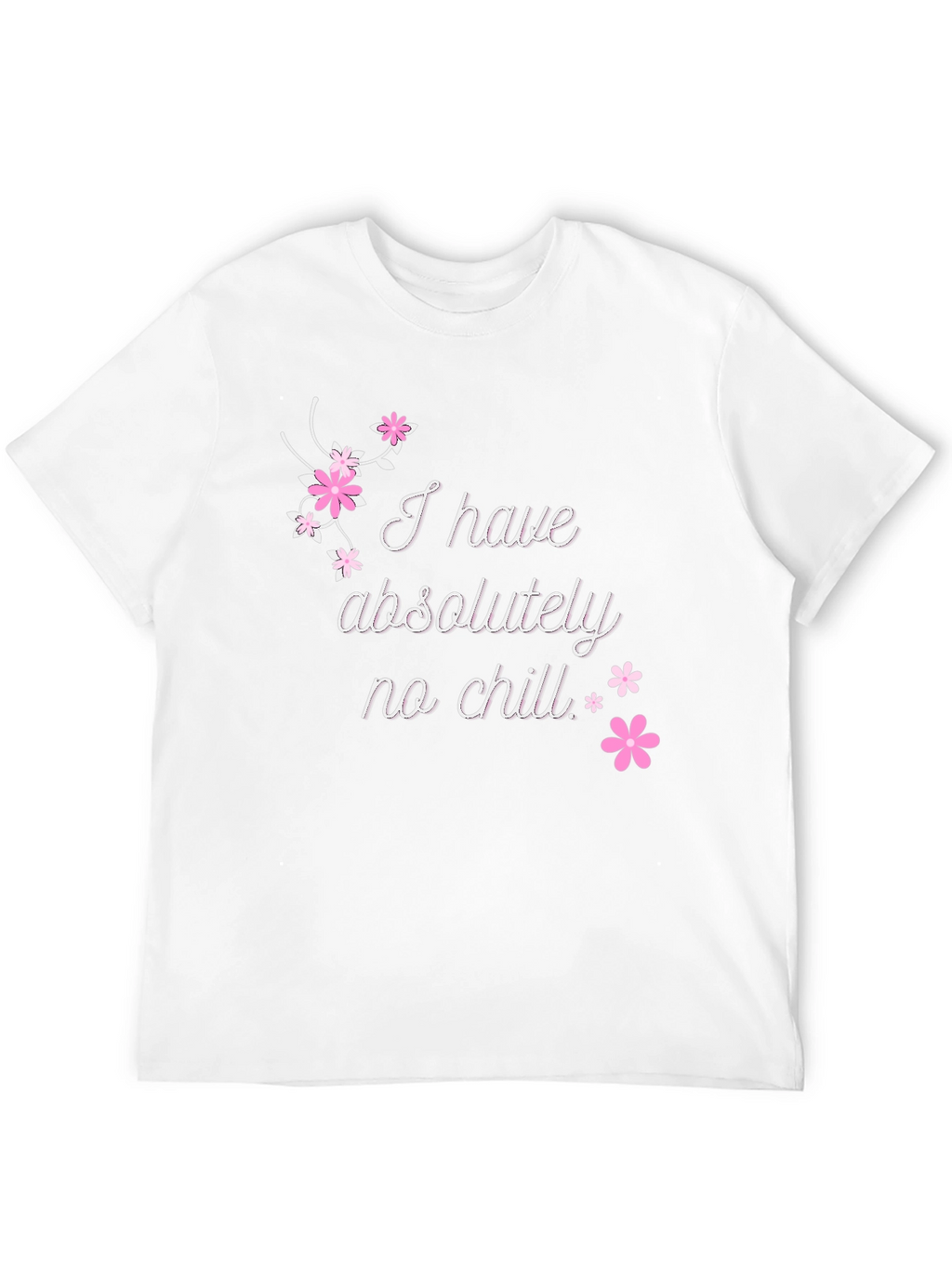 Funny No Chill Graphic Tee - Casual Black T-Shirt
