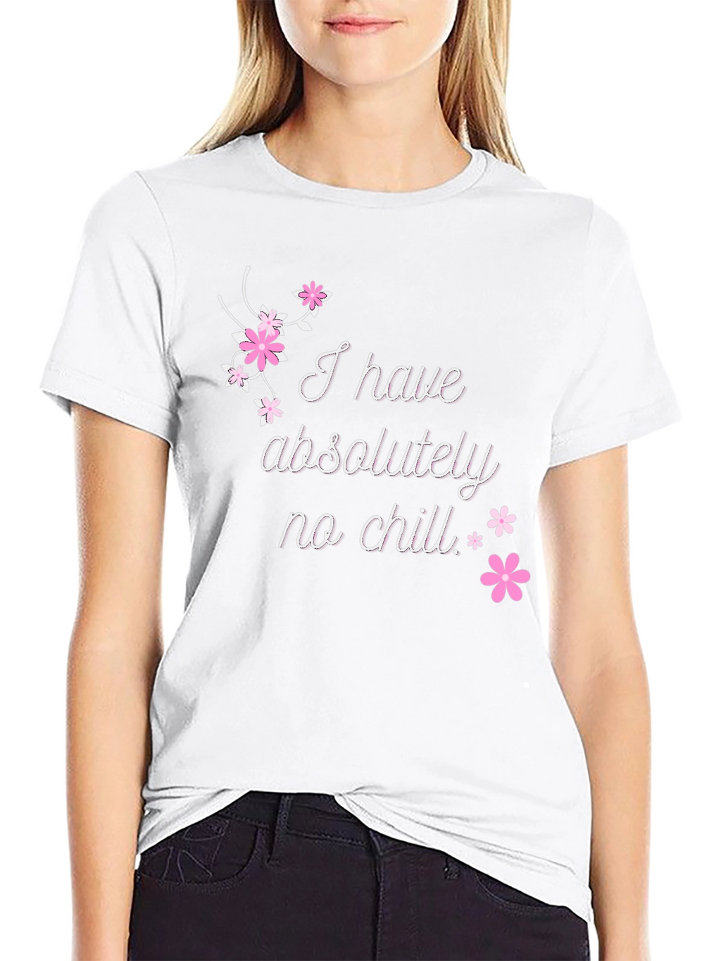 Funny No Chill Graphic Tee - Casual Black T-Shirt