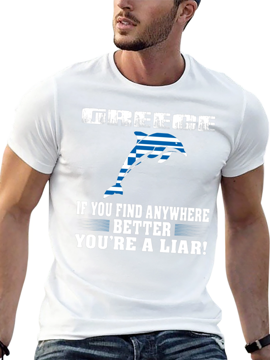 Greece Dolphin T-Shirt - Youre a Liar!