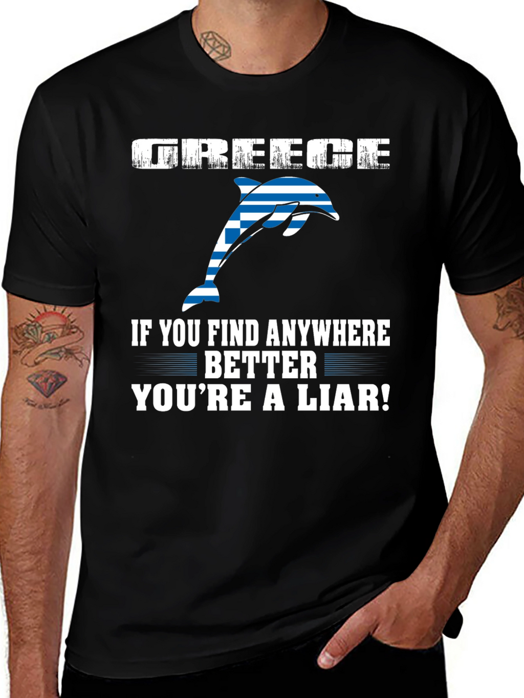 Greece Dolphin T-Shirt - Youre a Liar!