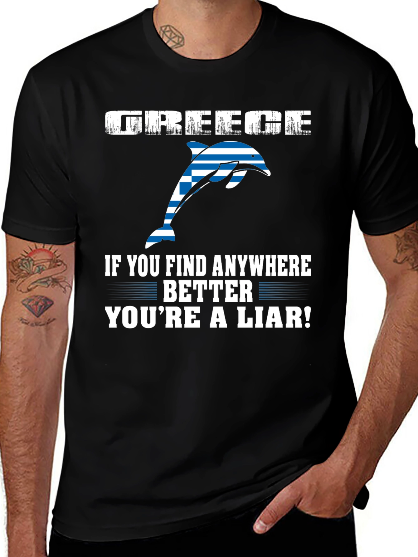 Greece Dolphin T-Shirt - Youre a Liar!