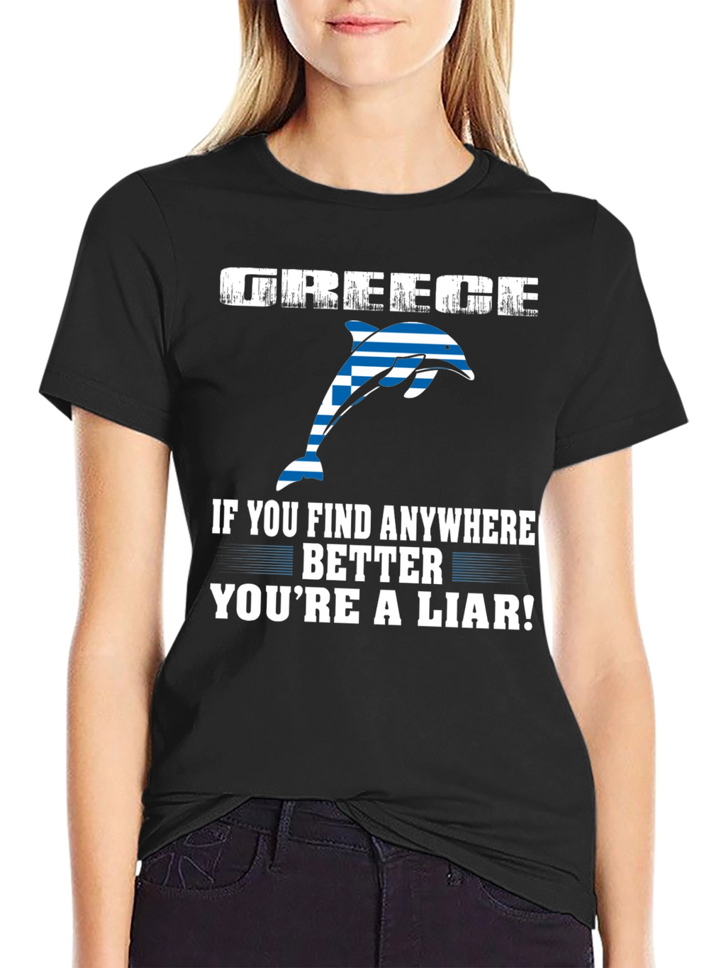 Greece Dolphin T-Shirt - Youre a Liar!