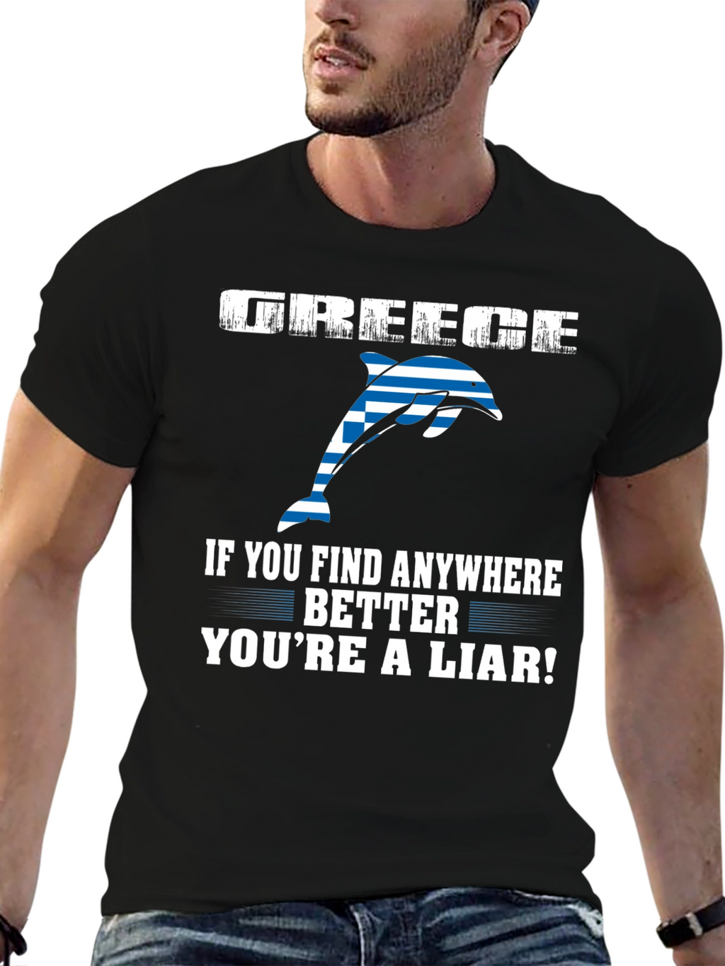 Greece Dolphin T-Shirt - Youre a Liar!
