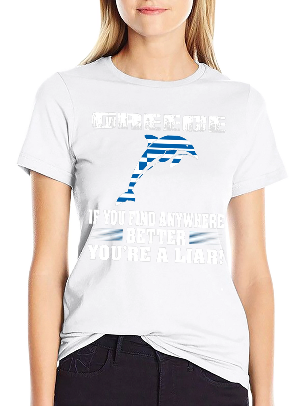 Greece Dolphin T-Shirt - Youre a Liar!