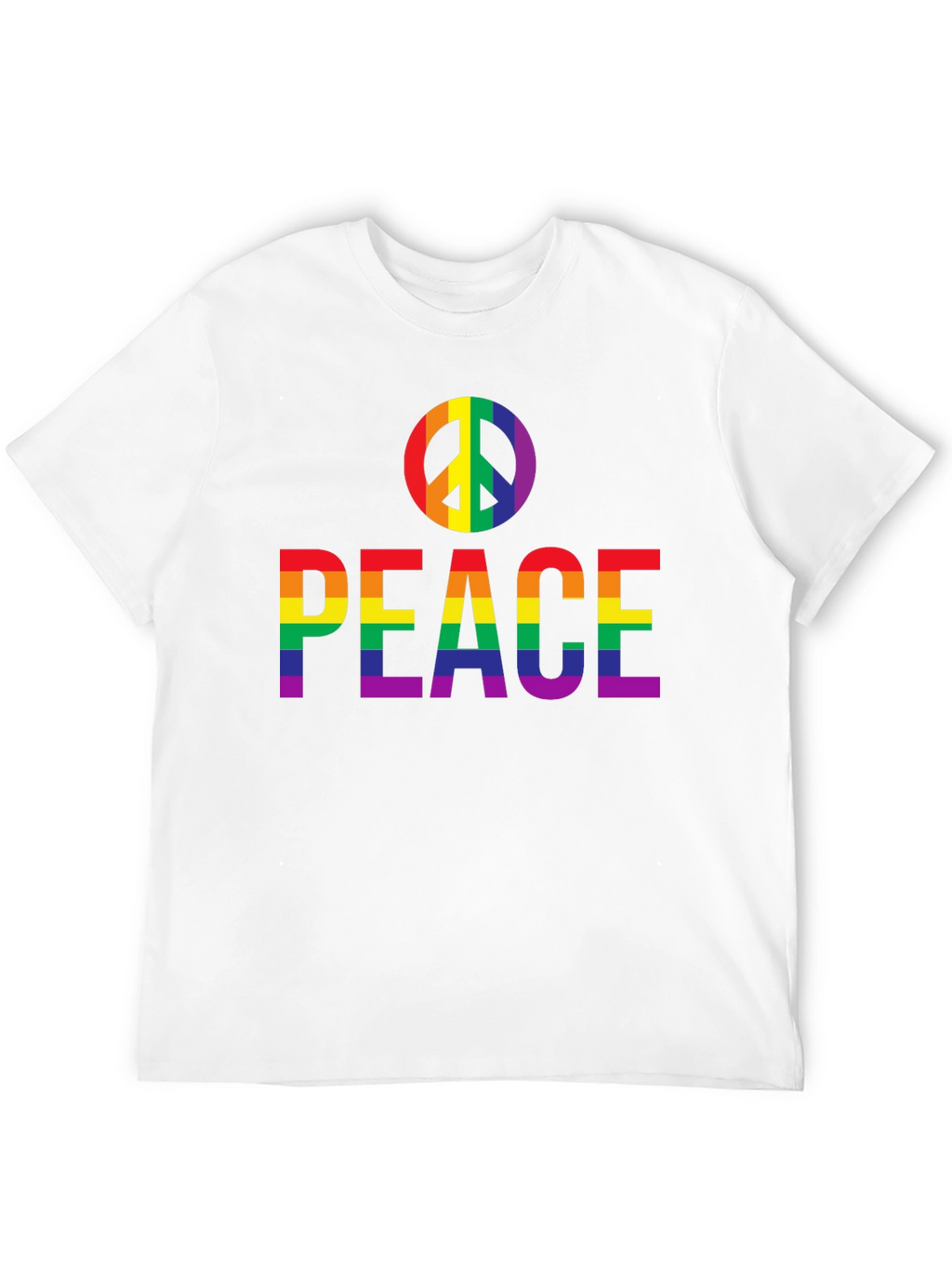 Peace Rainbow Pride T-Shirt - Black