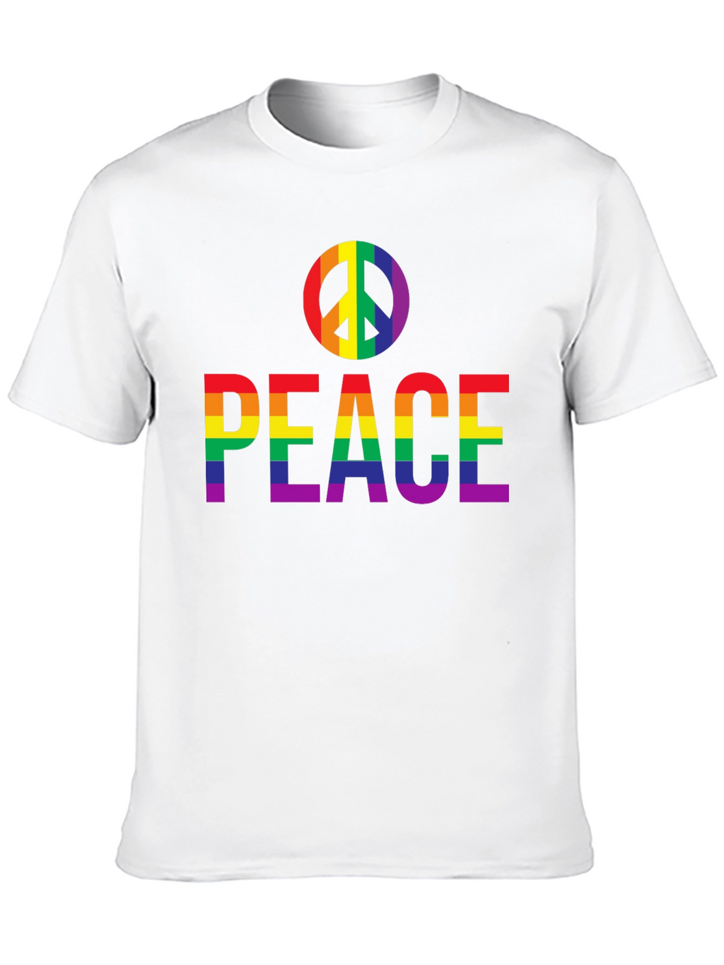 Peace Rainbow Pride T-Shirt - Black