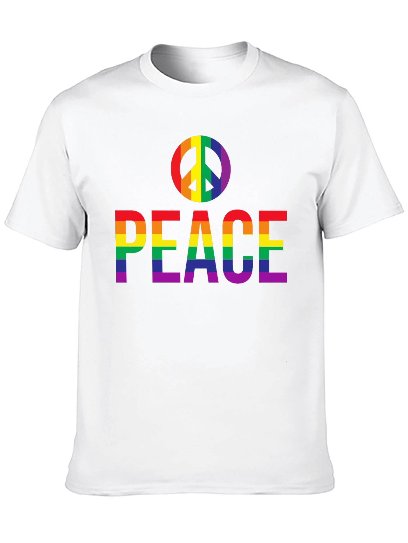 Peace Rainbow Pride T-Shirt - Black