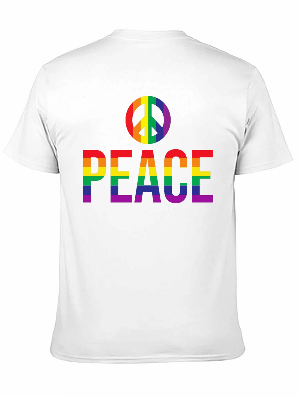 Peace Rainbow Pride T-Shirt - Black