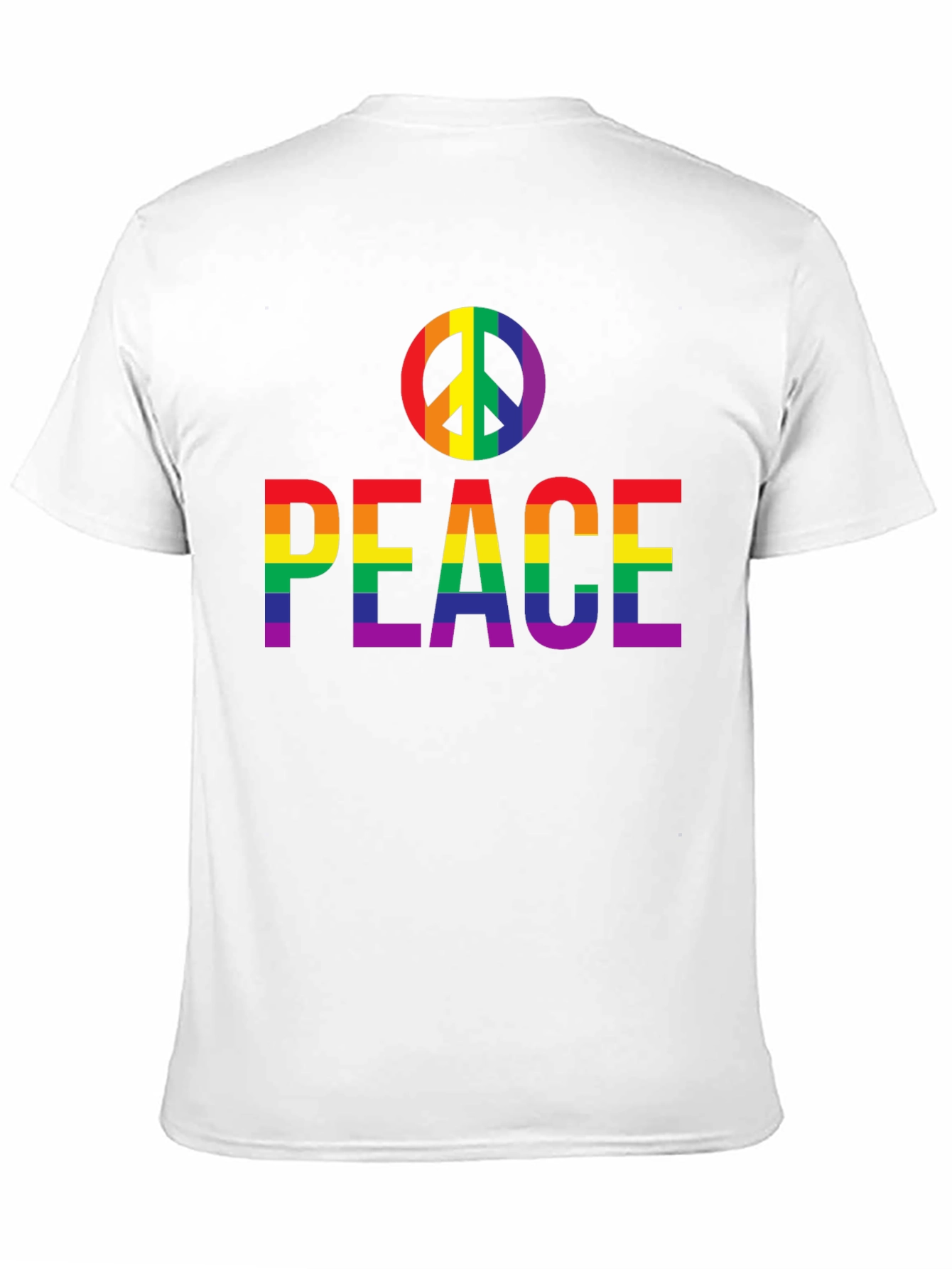 Peace Rainbow Pride T-Shirt - Black