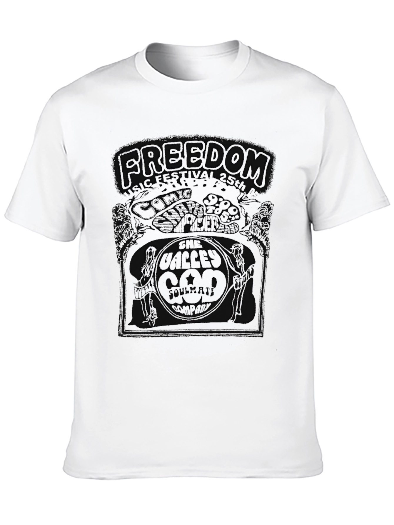 Freedom Music Festival Black Graphic Tee