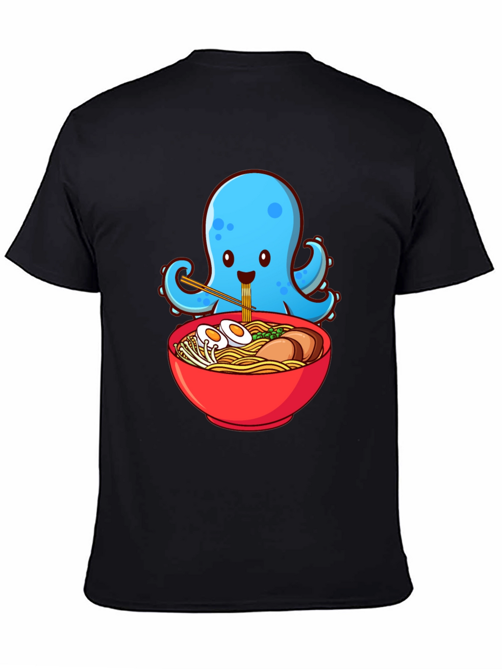 Octopus Ramen Graphic T-Shirt - Cute Anime Foodie Tee