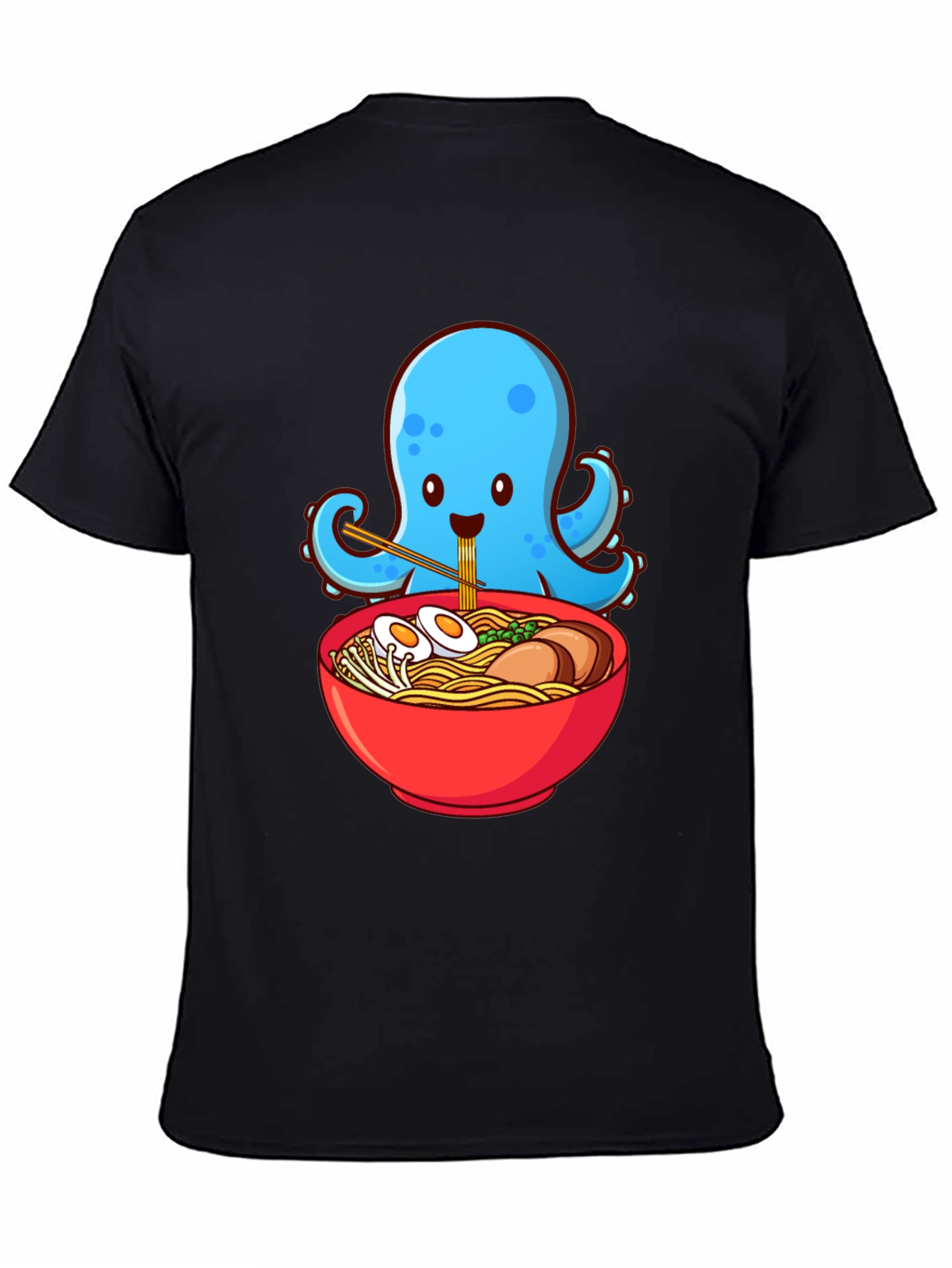 Octopus Ramen Graphic T-Shirt - Cute Anime Foodie Tee