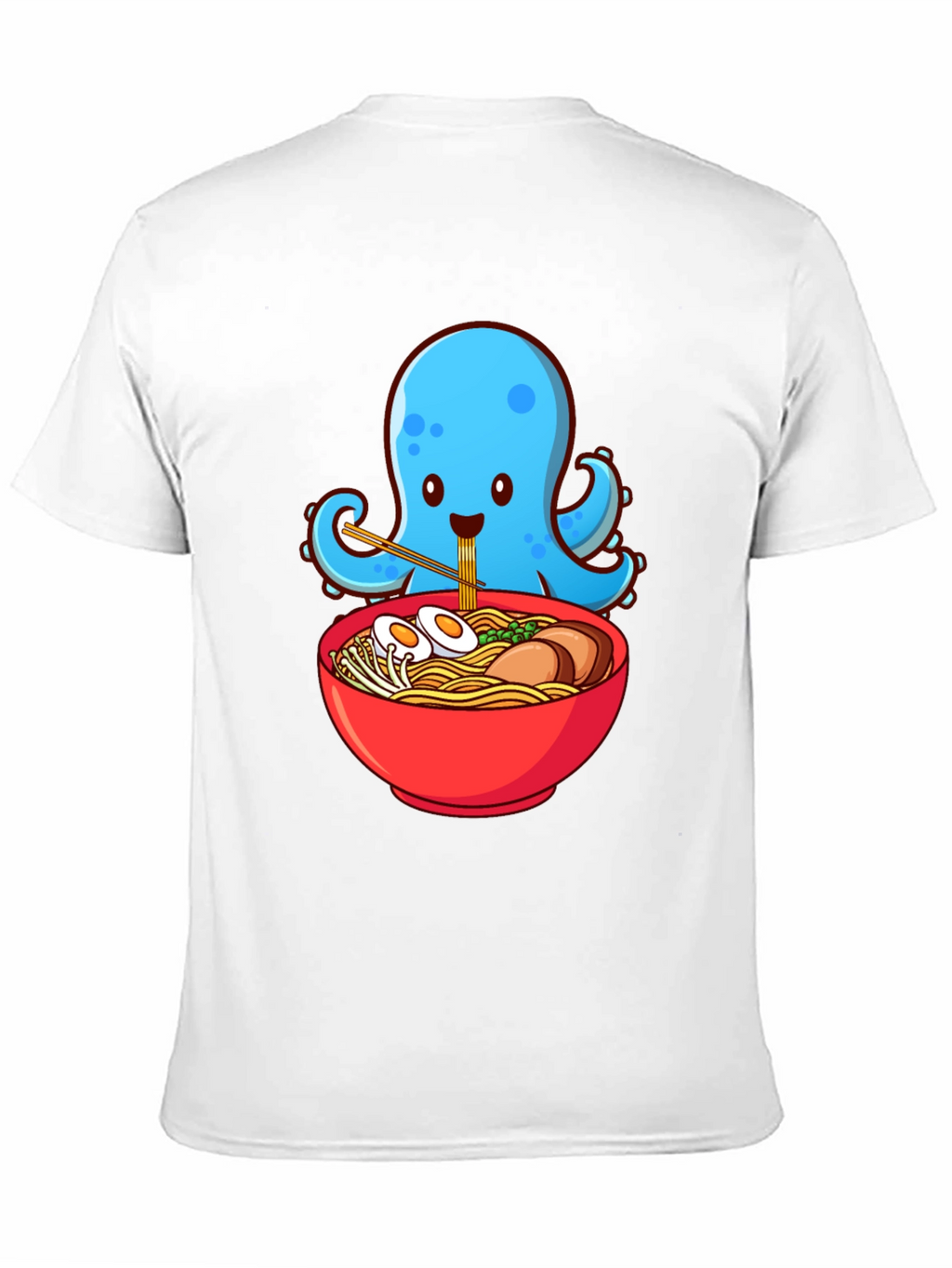 Octopus Ramen Graphic T-Shirt - Cute Anime Foodie Tee