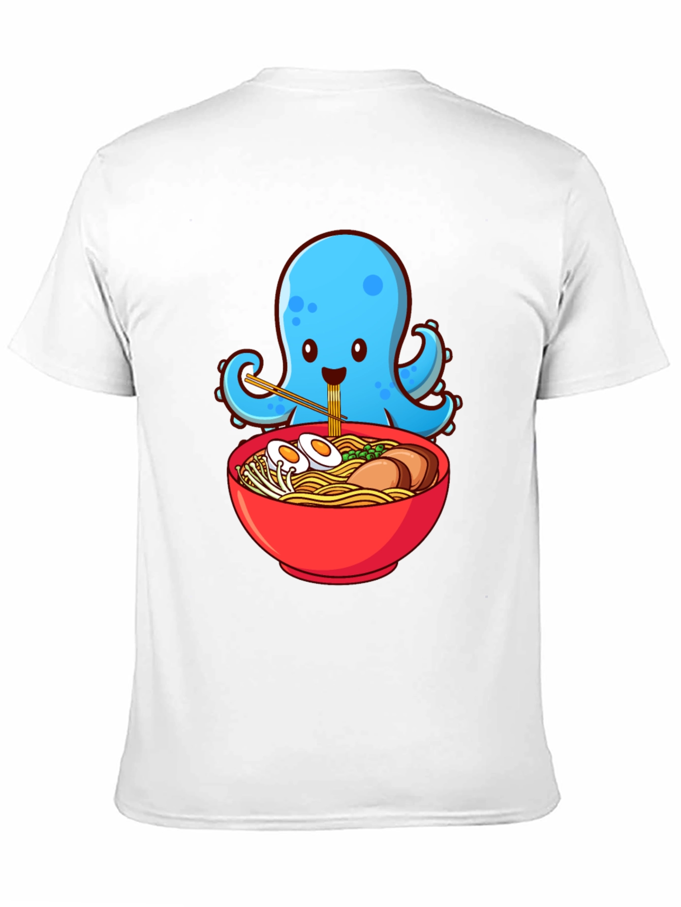 Octopus Ramen Graphic T-Shirt - Cute Anime Foodie Tee