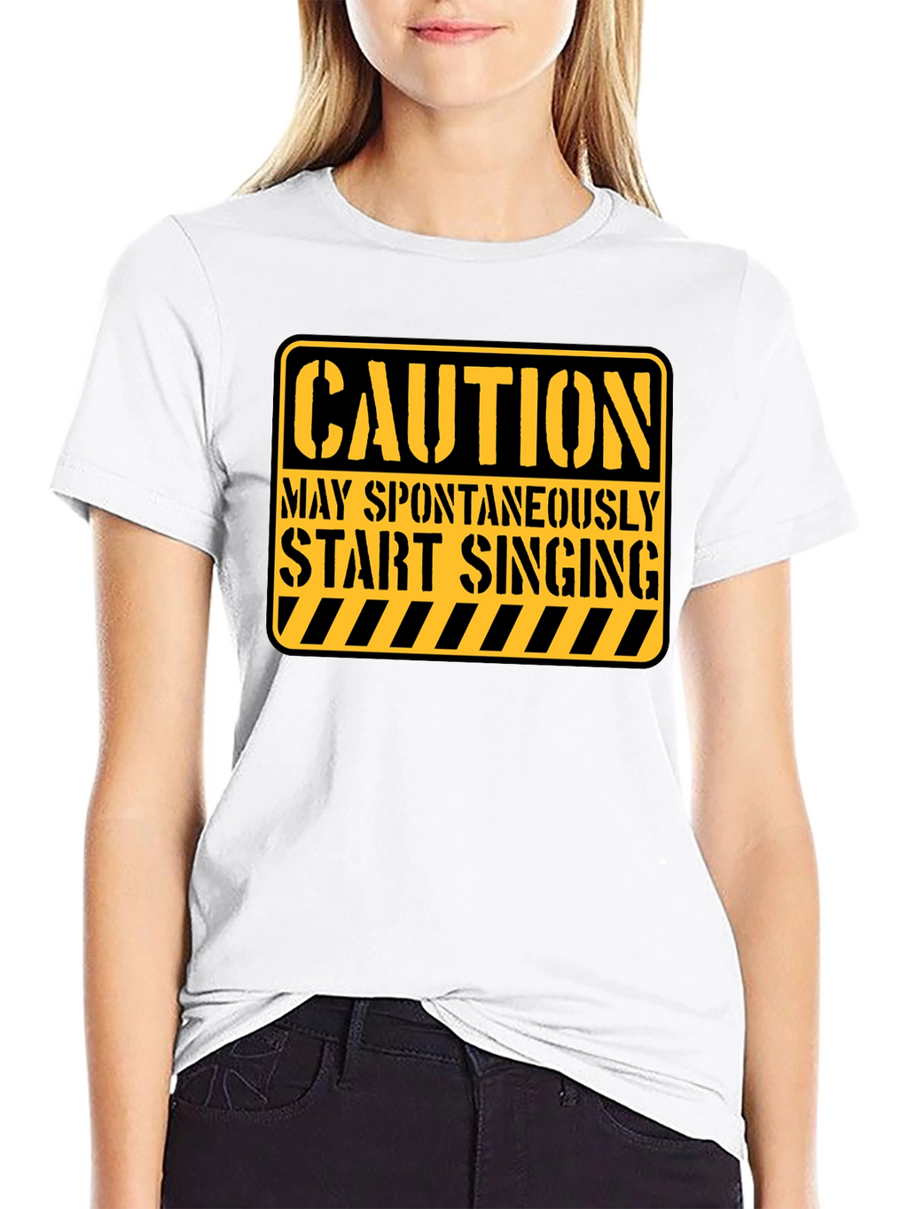 Caution May Spontaneously Start Singing Funny T-Shirt