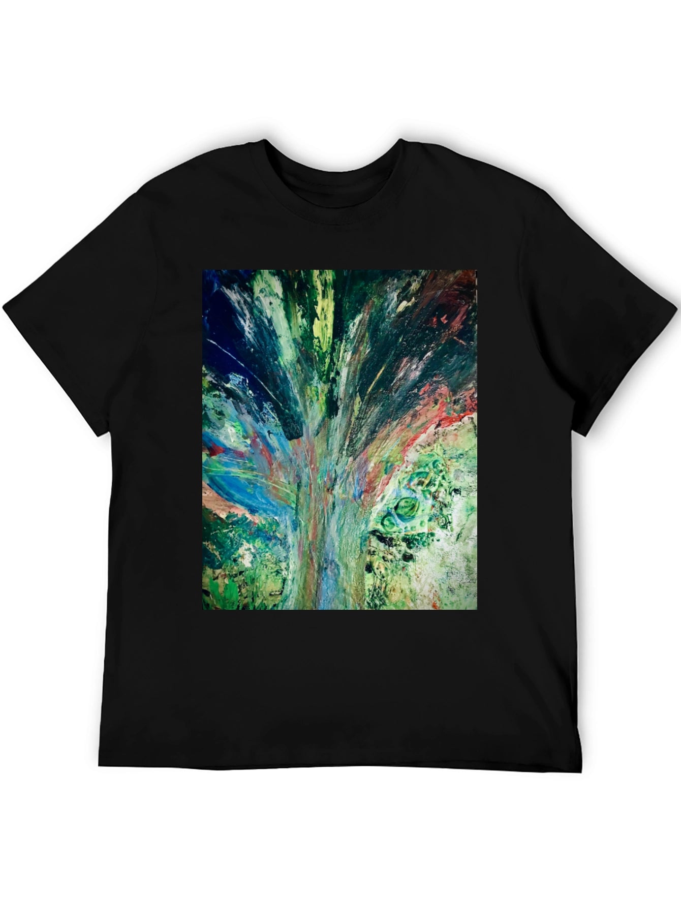Abstract Art Graphic Tee - Modern Casual Style