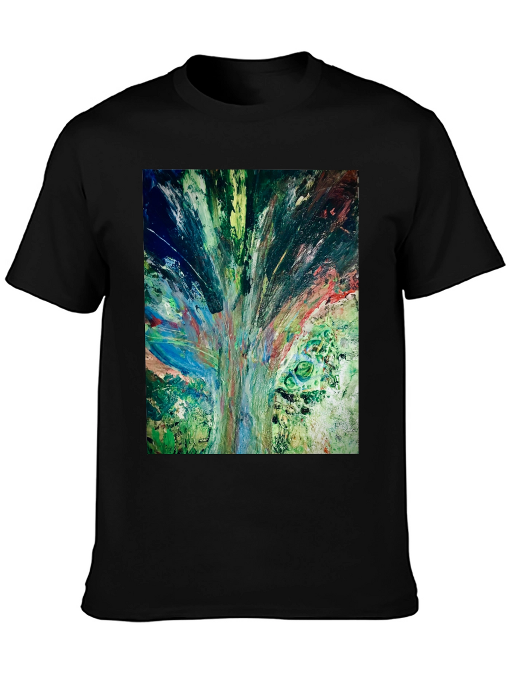 Abstract Art Graphic Tee - Modern Casual Style
