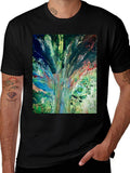 Abstract Art Graphic Tee - Modern Casual Style