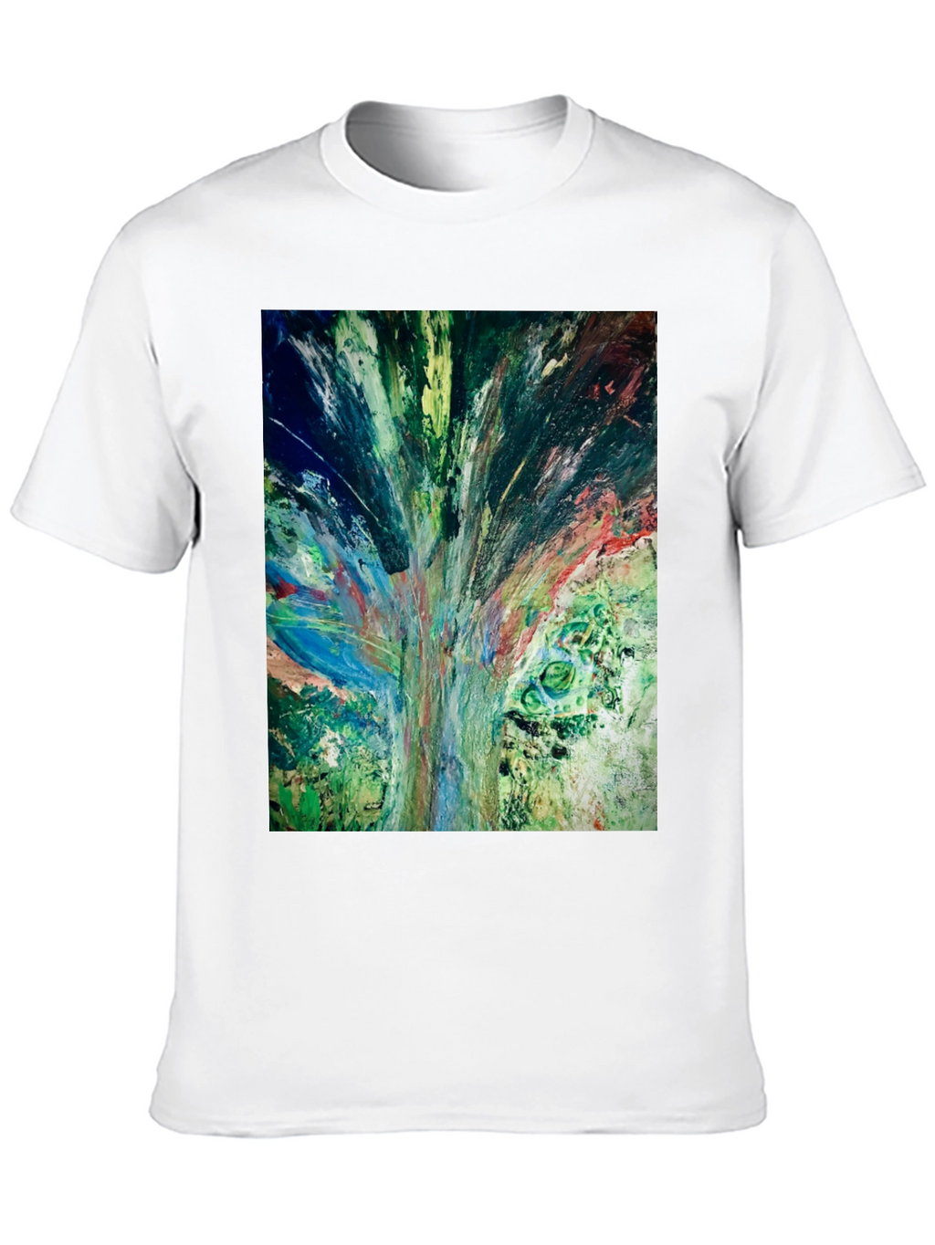 Abstract Art Graphic Tee - Modern Casual Style