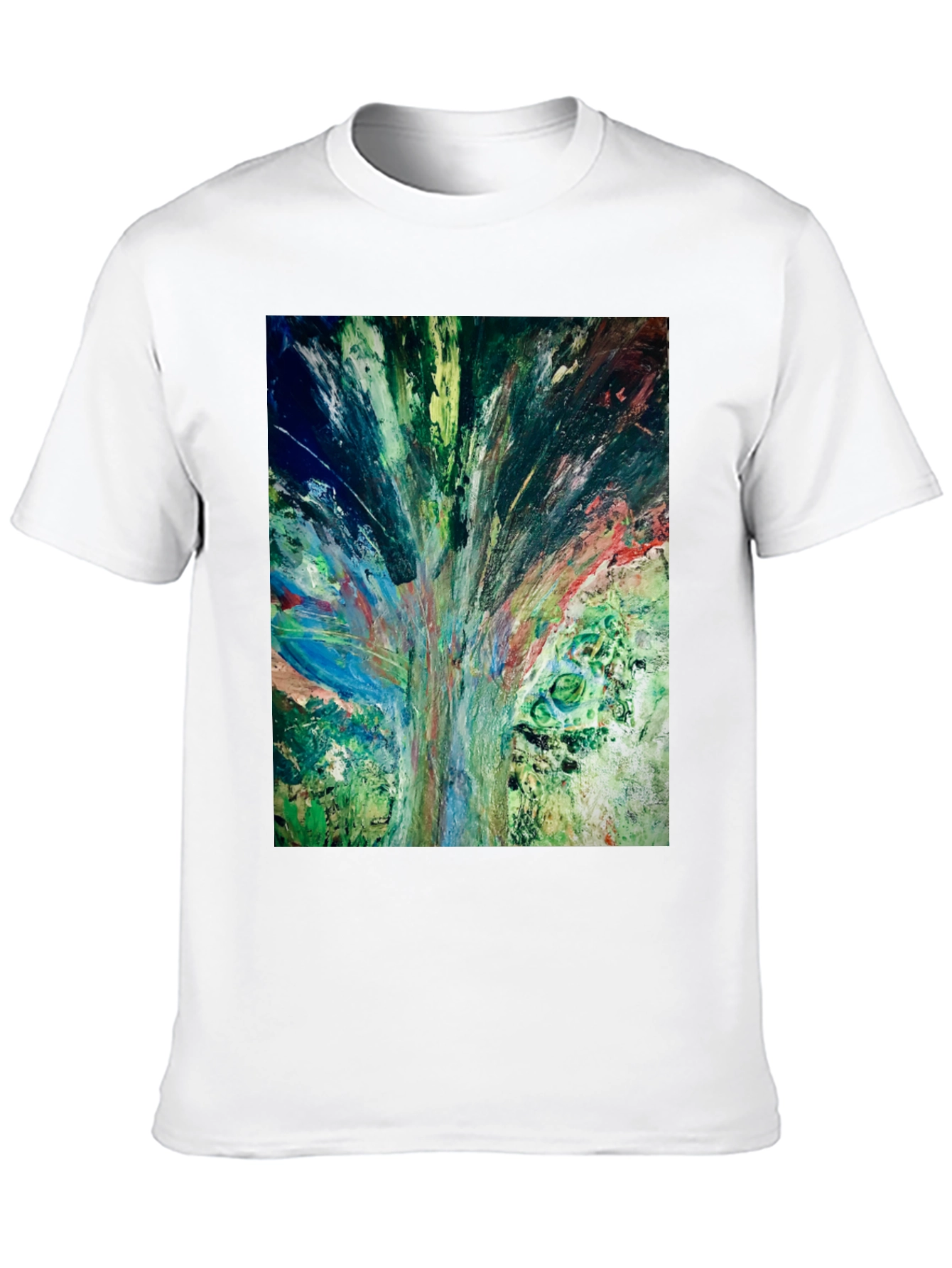 Abstract Art Graphic Tee - Modern Casual Style