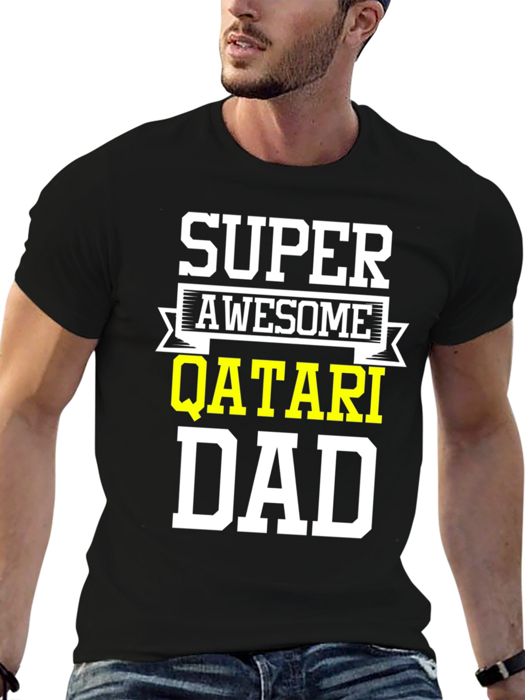 Super Awesome Qatari Dad T-Shirt