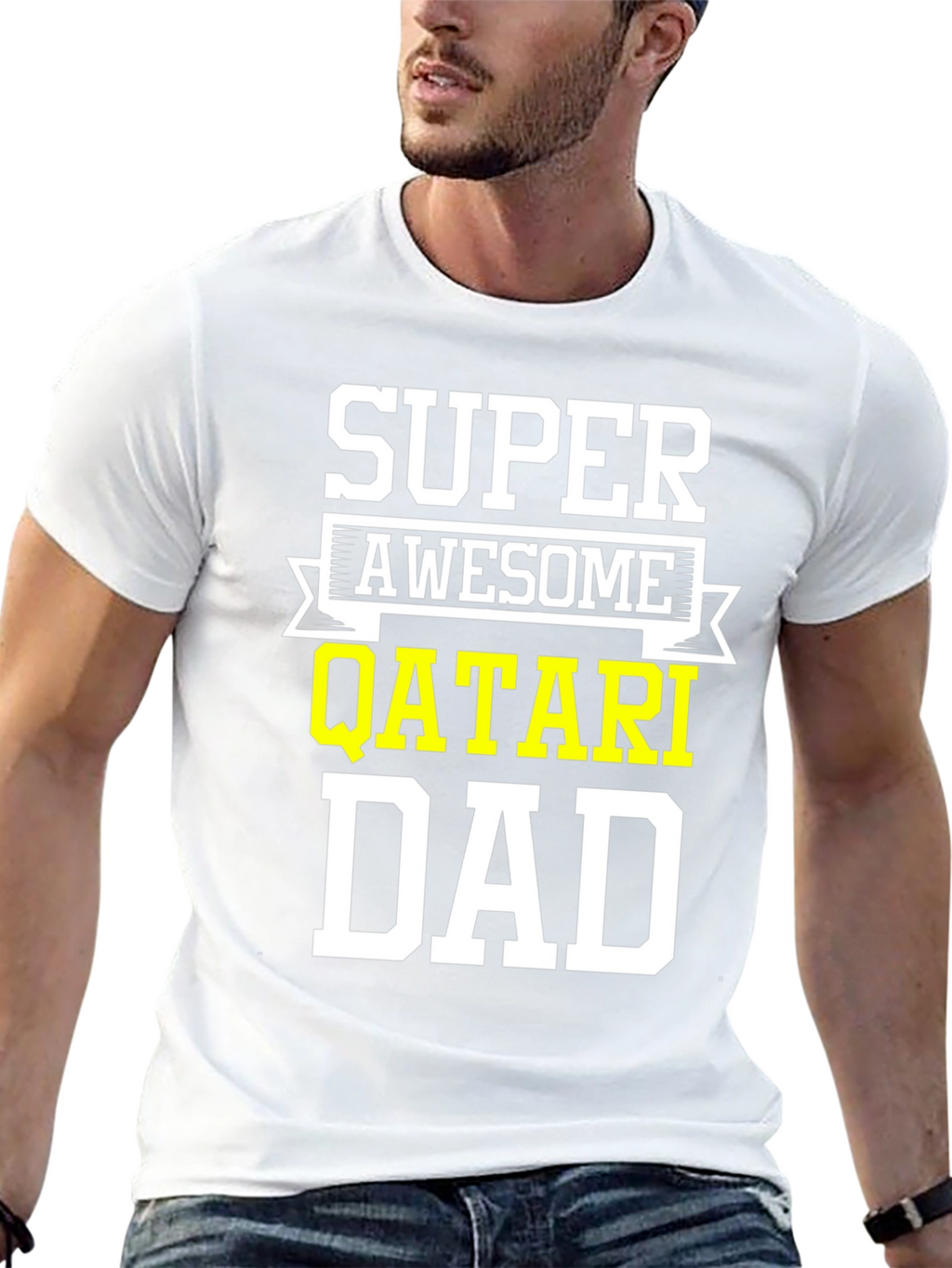 Super Awesome Qatari Dad T-Shirt