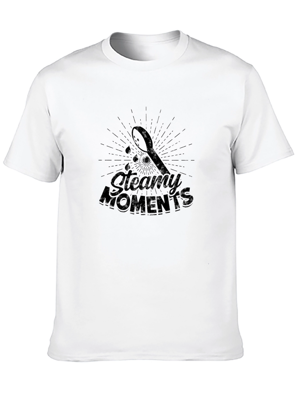 Steamy Moments Black Graphic Tee