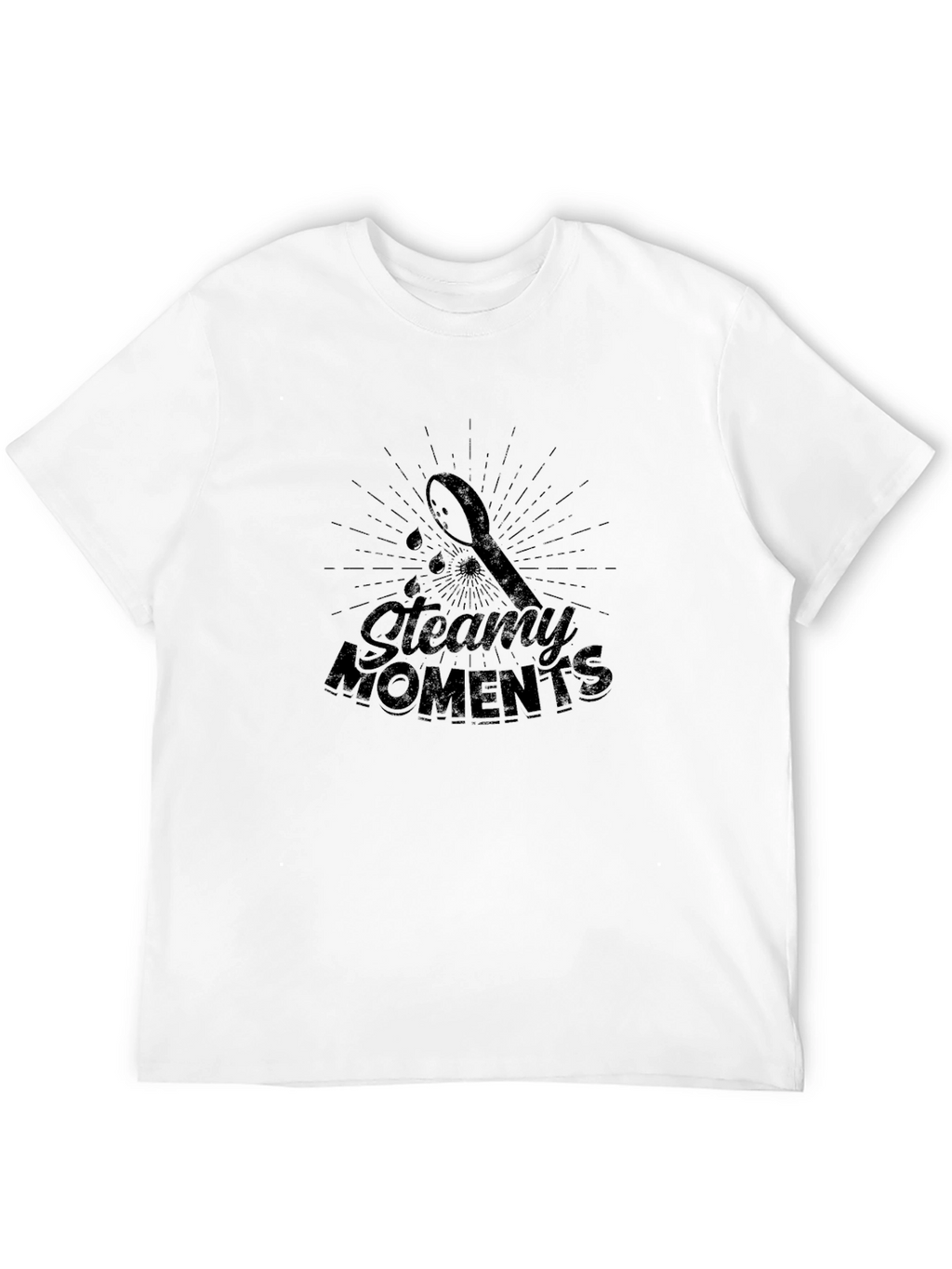 Steamy Moments Black Graphic Tee