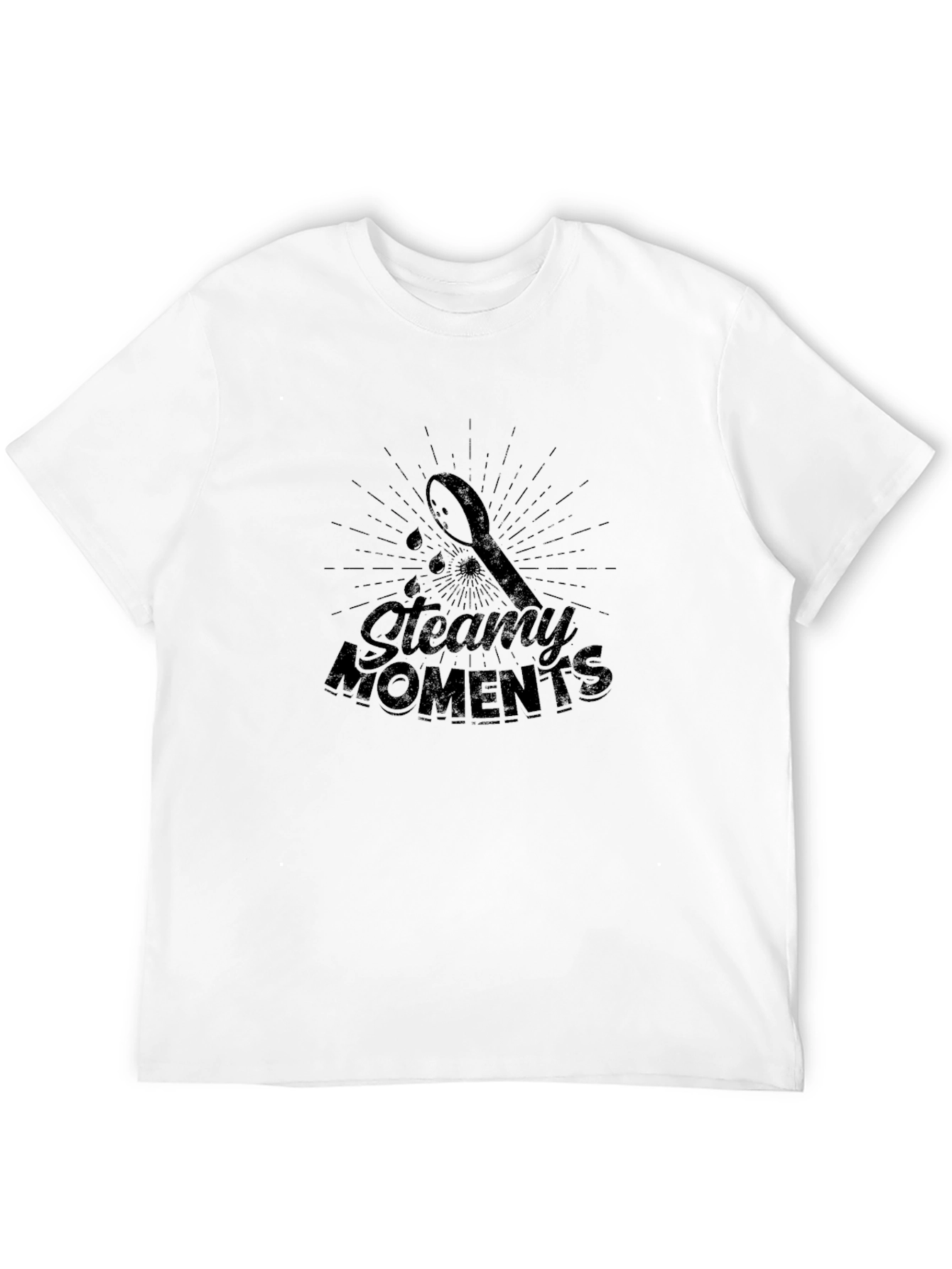 Steamy Moments Black Graphic Tee