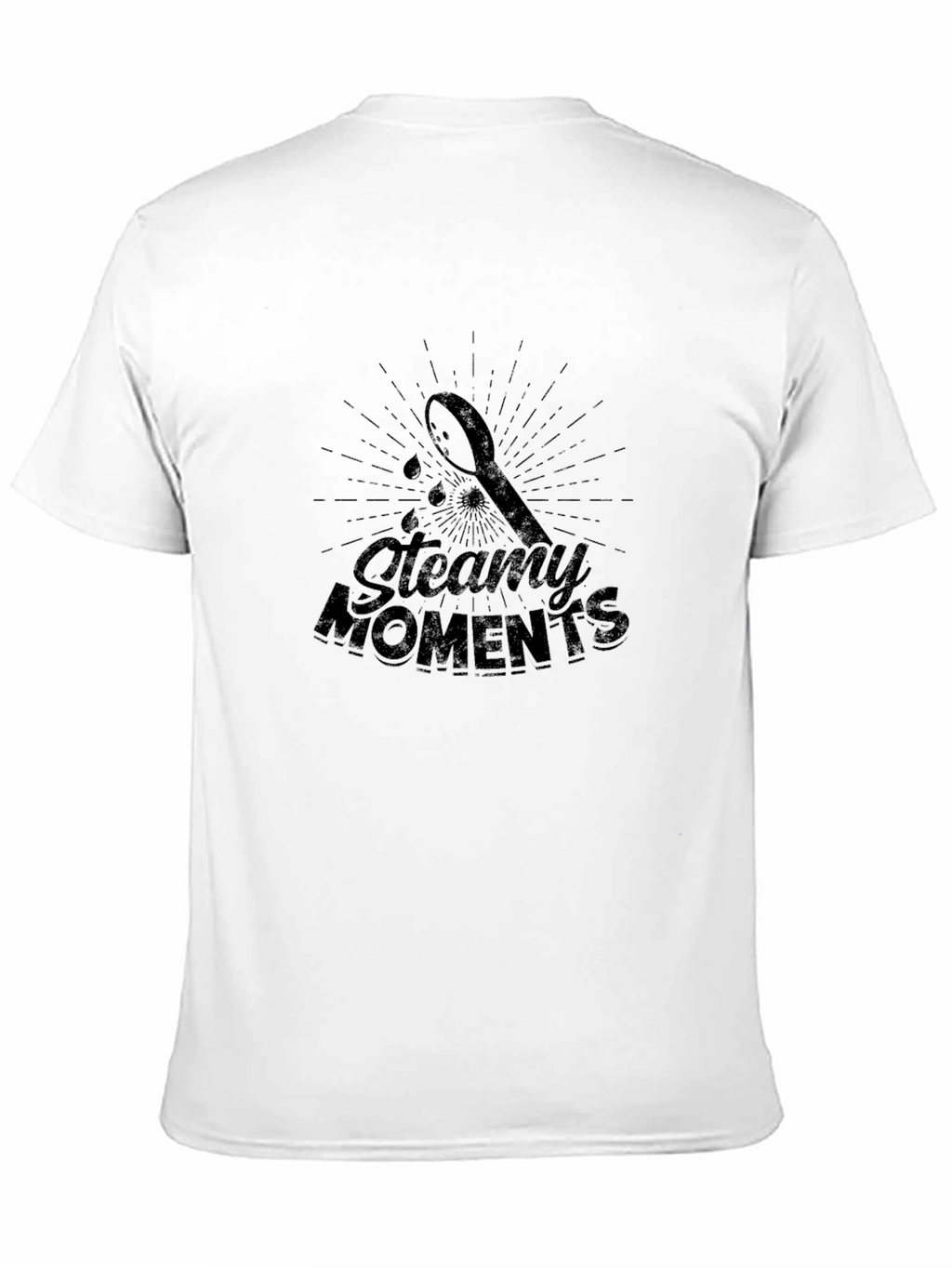 Steamy Moments Black Graphic Tee
