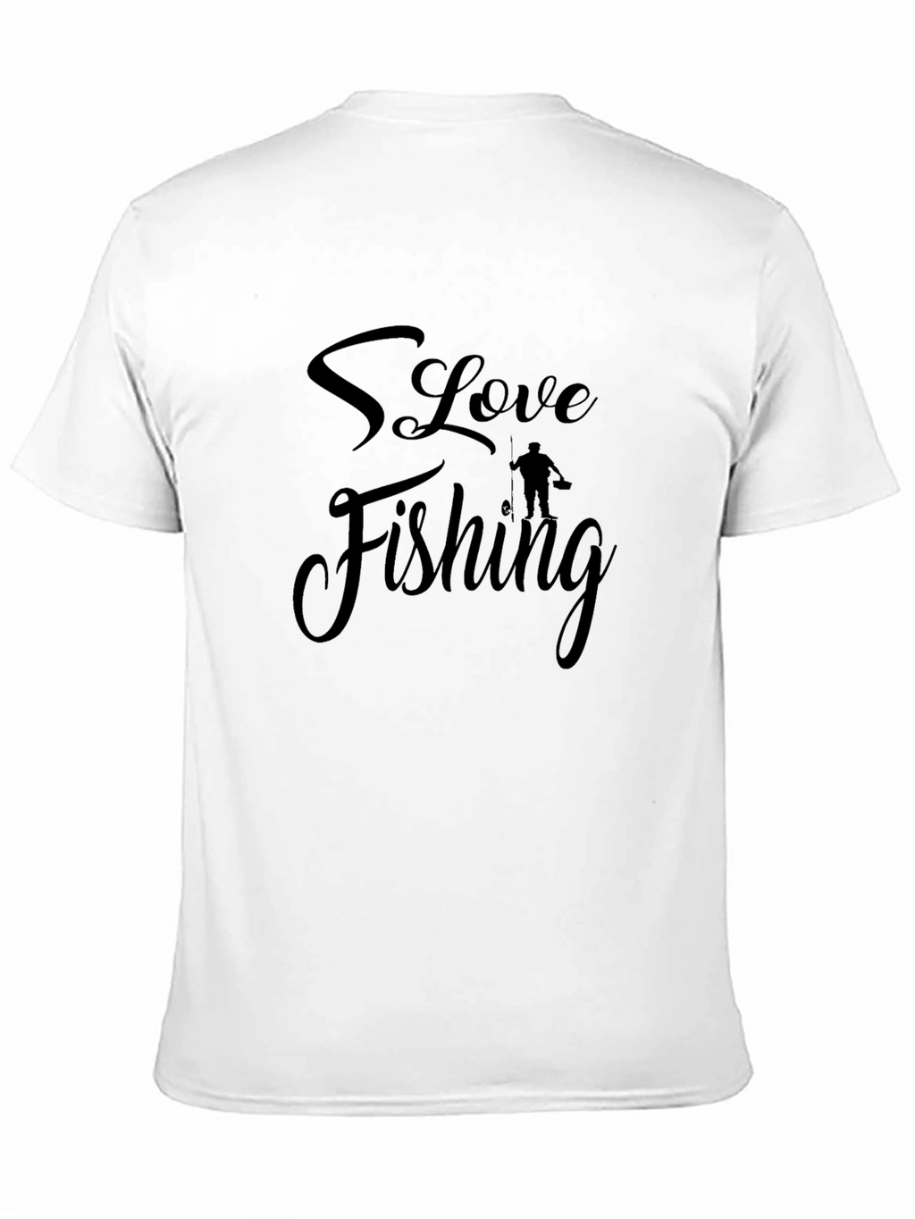 I Love Fishing Black T-Shirt