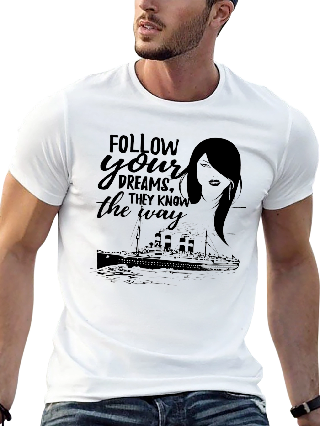 Dream Voyage Graphic Tee - Follow Your Dreams