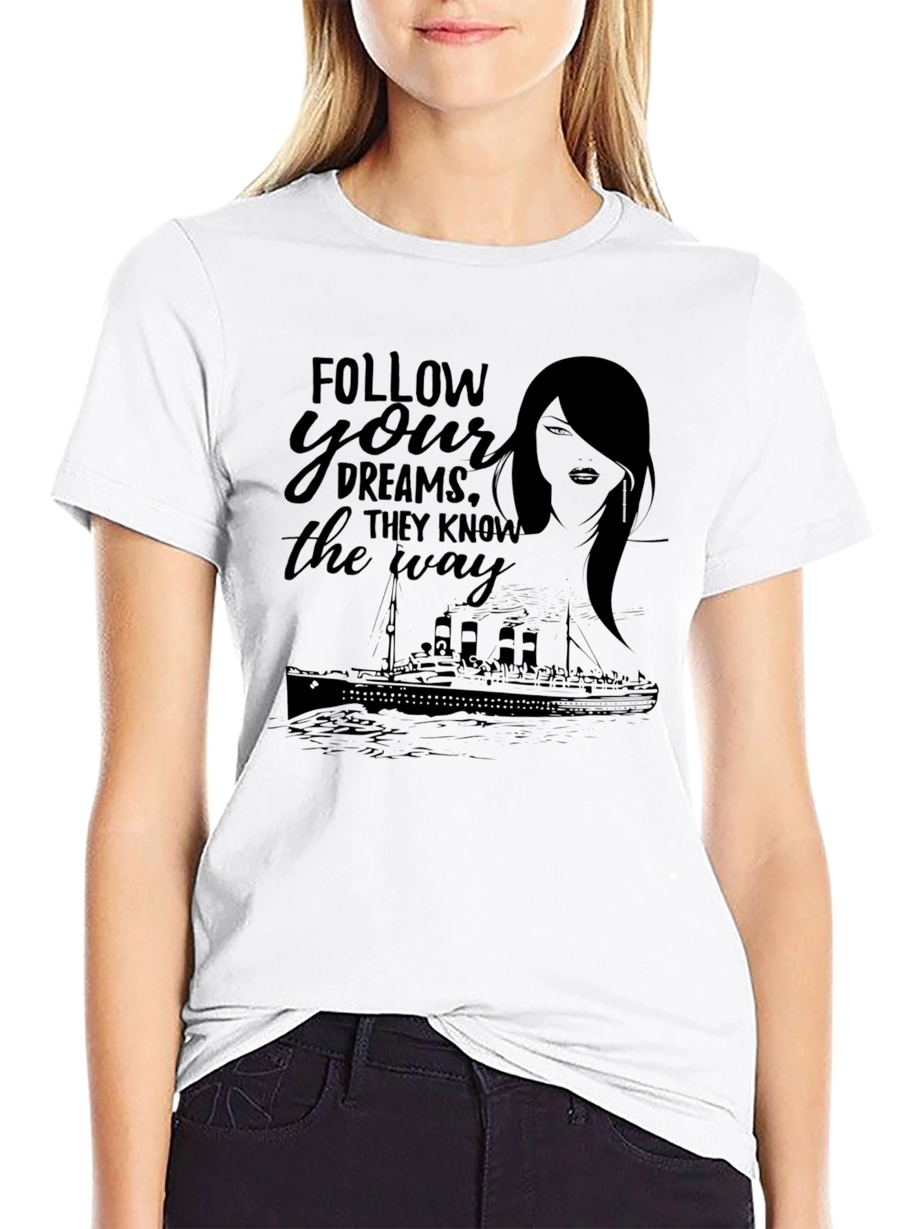 Dream Voyage Graphic Tee - Follow Your Dreams
