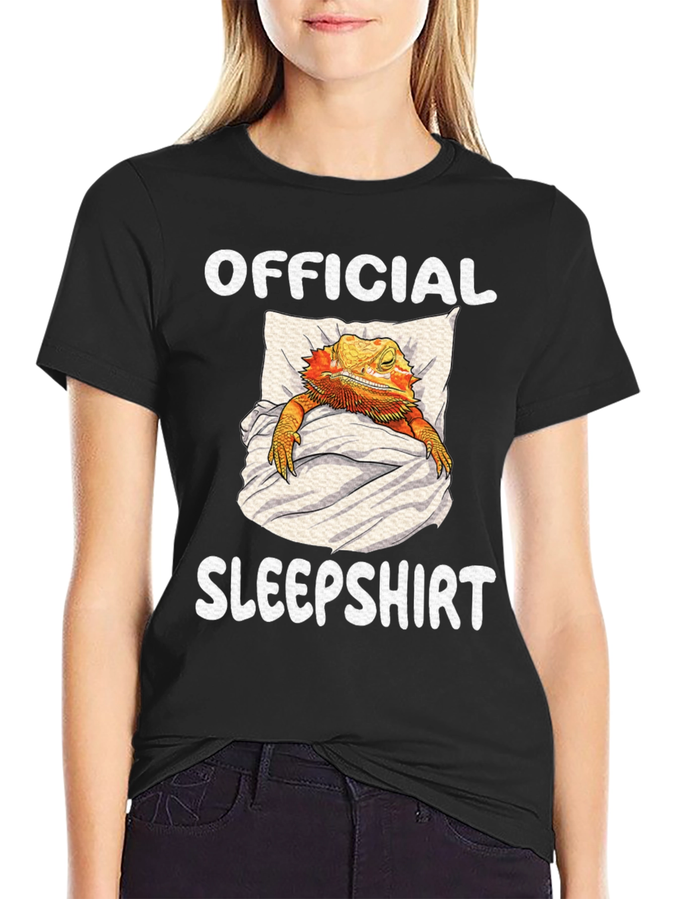 Official Sleepsirt T-Shirt: Sleeping Bearded Dragon