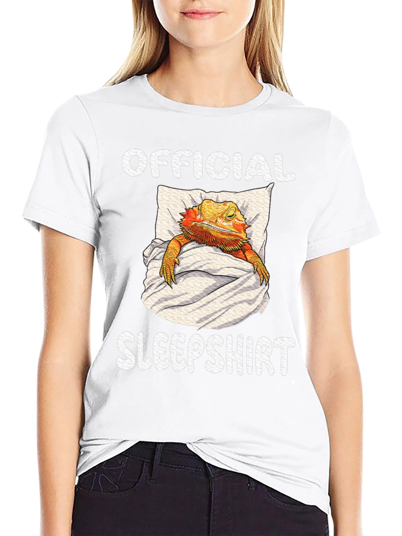 Official Sleepsirt T-Shirt: Sleeping Bearded Dragon
