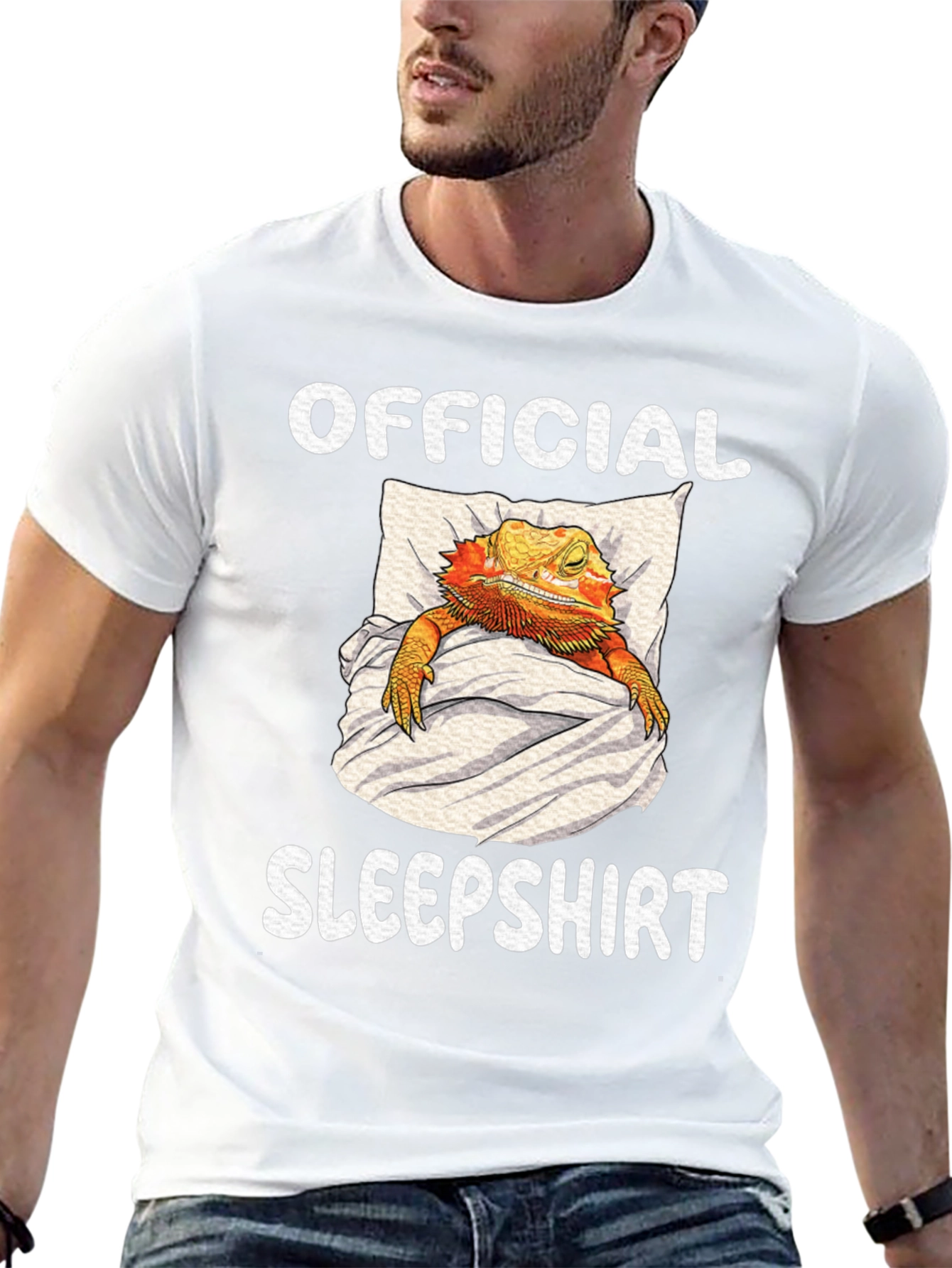 Official Sleepsirt T-Shirt: Sleeping Bearded Dragon